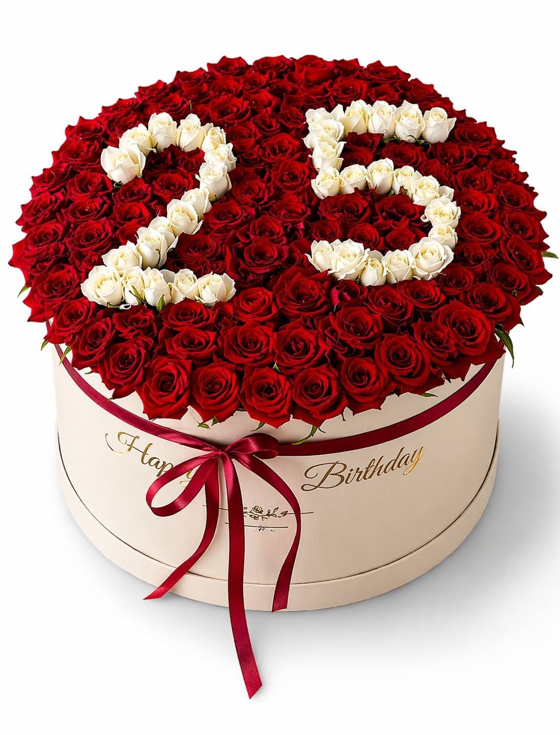 Bloom Number personalized rose box in Marrakesh